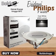 PUTIH Philips downlight meson 7w 7w | E Philips LED Downlight 7watt 7w Round Ceiling Light White Thin Panel | Philips E LED Downlight 7W 7W 7watt