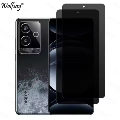 Anti-Spy Tempered Glass For Realme GT 6 China Privacy Screen Protector For Realme GT 6 China Glass F