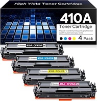 410A Toner Cartridge 4 Pack Replacement for HP 410A CF410A CF411A CF412A CF413A Compatible for Color