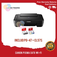 CANON Pixma E470 WIFI 3 IN 1 COLOR PRINTER (Print/Scan/Copy/Wi-Fi)
