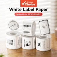White Thermal Label Paper Sticker Roll Compatible For B21 B1 B3S 3 Rolls Set