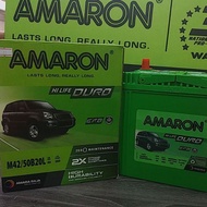 M42 /50B20L (NS40ZL) AMARON HILIFE DURO- car battery for i-stop P.MYVI ,BEZZA