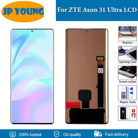 6.67''Original AMOLED For ZTE Axon 31 Ultra LCD Display Touch Screen Digitizer Assembly For Axon 31U
