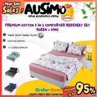 #CMK2 AUSIMO 880TC 7 IN 1 Cadar Comforter Set Tebal Toto/blanket/Selimut/Bed sheet/ QUEEN KING Comfo
