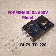 FQPF8N60C FQPF 8N60C 8N60 8A 600V TO-220 Mosfet BU79