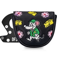 Golf Putter Cover LAB DF3 Putter Cover Mouse Cheese Flower Pattern PU Waterproof Thickened Protectiv