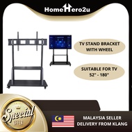 Universal TV Wall Mount / TV Stand Bracket IH-Y900 for 52-180 Inch With Stand Roller Trolley Wheel f