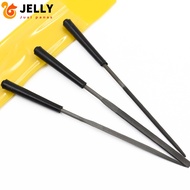 [JELLY0530] 3pcs 3x140mm Flat Triangle Round File Steel Needle File Set Grinding for Wood