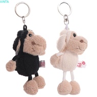VINTA Alpaca Plush Keychain Kids Gift Cartoon Animal Keyring Schoolbag Decoration Backpack Accessory