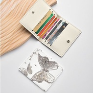 8-Slot PU Leather Card Holder - Cute ID/Passport/Credit Card Organizer