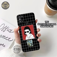 HP Latest Samsung M31 Case - Leviora Case - Black Fashion Case - Samsung M31 Softcase - Pro Camera C