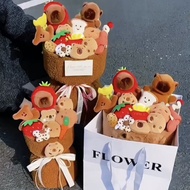 Kapibara Doll Bouquet Plush Crayon Shin-Chan Cartoon Bouquet Valentine's Day Tanabata Souvenirs Chil