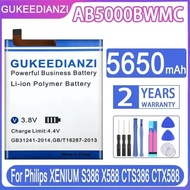 Mobile Phone Battery AB5000BWMC 5650mAh For Philips Xenium S386 X588 CTS386 CTX588