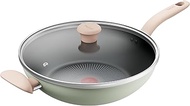 Tefal So Matcha Induction Wok Pan with lid 32cm