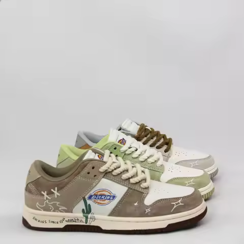 Dickies 2026 New Genuine Leather Low Top Board Shoes Pigskin Lining Casual Sneakers