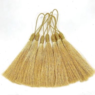 1 Biji Tassel Rumbai / Tassel Rumbai Satuan / Tassel Rumbai Warna Yellow Gold & Shell Grey