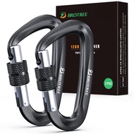 [Direct from Japan] Brotree Carabiner, Locking Carabiner, Load Capacity 12 kN (1,200 kg), Climbing C