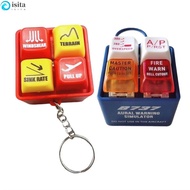 ISITA EGPWS Warning Simulator, 737 Airbus Highly Simulated Pilot Keychain, Portable Aircraft Route P