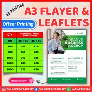 / A4 FLYER PRINTING / GLOSSY FLYER PRINTING / OFFSET PRINTING