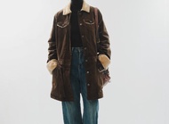 【西部嬉痞】美式復古 燈芯絨風衣外套