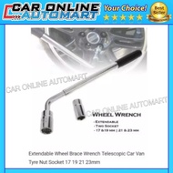 Heavy Duty Shape Tyre Opener Extendable Wheel Wrench Tyre Nut Socket 17,19,21,23