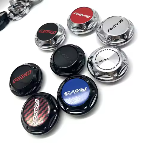 4pcs RAYS 68mm Car Wheel Center Cap Rim Cover Flower High Cap For RAYS Racing Wheel Emblem Badge Sti