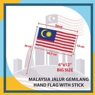 Hand Flag Malaysia Hand Flag / Bendera Tangan Malaysia Flag / Bendera Malaysia Kecil / Bendera Merde