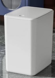 DDS - 家用大容量按壓帶蓋垃圾桶(白色)(尺寸:15L-19*25*31CM)#N164_016_202