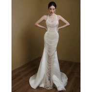 Elegant Pearl Prom Dress