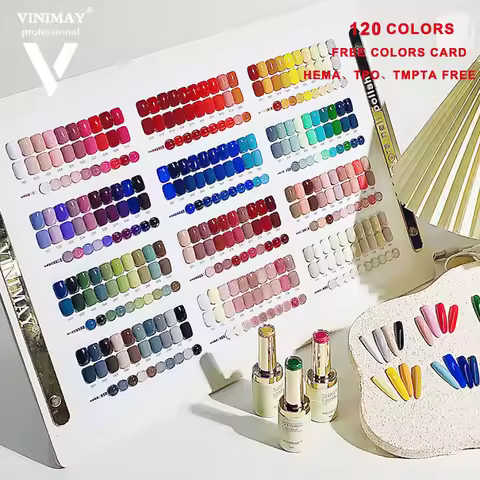 VINIMAY Nail Gel Polish Set 120 Colors 15ml Soak Off UV Semi Permanent Varnish Art Salon Very Good N