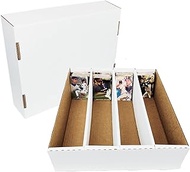 Max Protection 4 Row Trading Card Storage Box - 3200 ct Storage Box for Sports, Gaming, Baseball Car