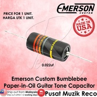 Emerson Custom Bumblebee Paper in Oil Capacitors - 0.022uf Guitar Tone Caps Capacitor Gitar Elektrik