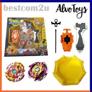 🔥Raya Promo🔥AlvoToyz Beyblade Burst 2 Battle Set Burst Top Force Launcher with Stadium baby toys