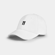 ELEVEN- White 11 logo baseball cap - Black Logo