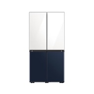 ตู้เย็น 4 ประตู Samsung (21.2 คิว, สี White / Navy) รุ่