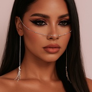 Moon Face chain Unique Street Shooting Tassel Face chain Face Jewelry Performance Accessories Face c
