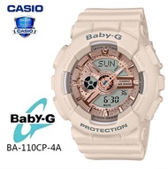 (รับประกัน 1 ปี) Casioนาฬิกาคาสิโอของแท้ BABY-G CMGประกันภัย 1 ปีรุ่น BA-110CP-4A นาฬิกาข้อมือผู้หญิง สายเรซิ่น