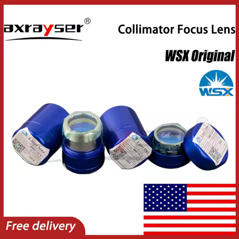 WSX Original Focusing Collimating Lens KC13/15 NC30/60 with Holder D30 D37 F100/150/200 For Fiber La