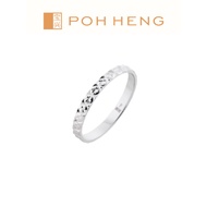 Poh Heng Jewellery 18K White Gold Band Rings