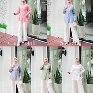 KEMEJA Ribyka R435 Cotton Oxford Shirt Women Blouse
