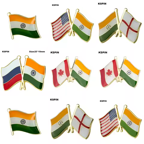 India Flag Laple Pin Badge Brooch