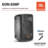 JBL Professional EON208P Packaged 8" 2-Way PA with Powered 8-Channel Mixer and Bluetooth® + AKG Mic