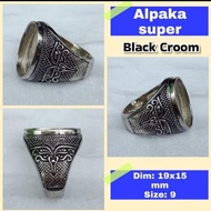Super alpaca burnt alpaca agate ring.24