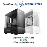 DEEPCOOL CH690 DIGITAL M-ATX DESKTOP PC CASE - BLACK / WHITE