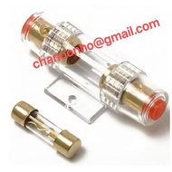 60 AMP AGU Audio Fuse Holder Box ( 4 8 GA Positive Distribution ) With 60A AGU Fuse