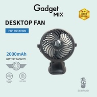 Gadget MIX Diginut CL-15 Clip Fan/ 720 Degree Rotation/ Quiet Operation/ Stroller/Portable Fan/ Natu
