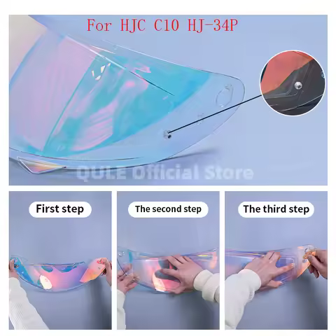 HJ 34P Anti fog film sticker For HJC C10 c10 HJ-34P Motorcycle Helmet Visor Lens Shield Motorcycle A