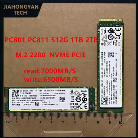 NEW SSD PC811 PC801 1TB 2TB 512G PCIe 4.0 X4 2280 M.2 NVMe solid-state drive laptop desktop computer