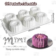 Silicone Mold with 6 Small Round Waves