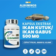 Albuminos - Contents 60 Capsules Albumin Snakehead Fish Extract Kutuk Accelerates Recovery of Mother